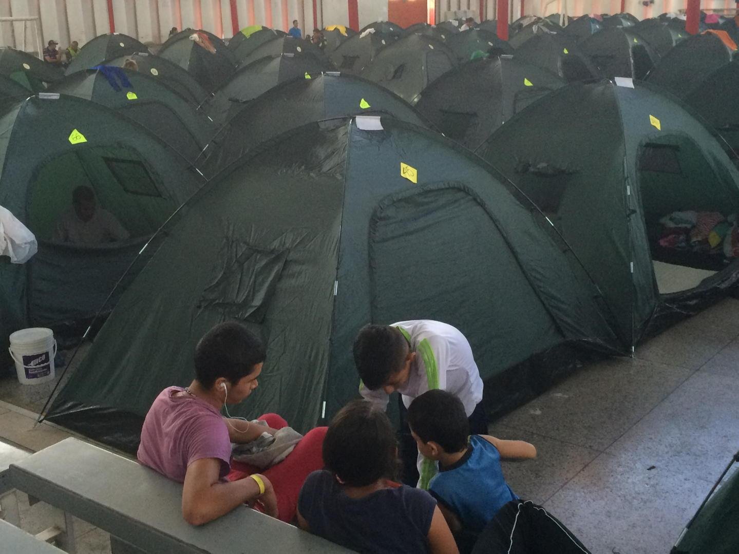 Campamento de damnificados